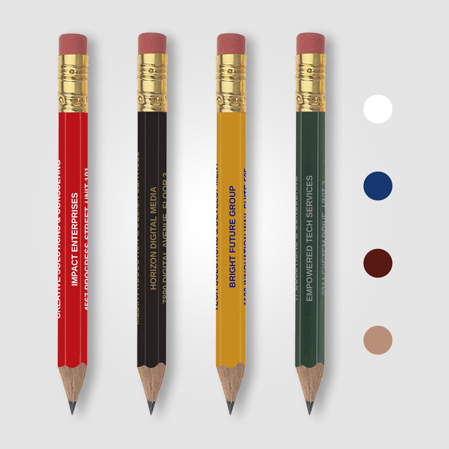 Golf Pencil (Hex with eraser)  grouped
