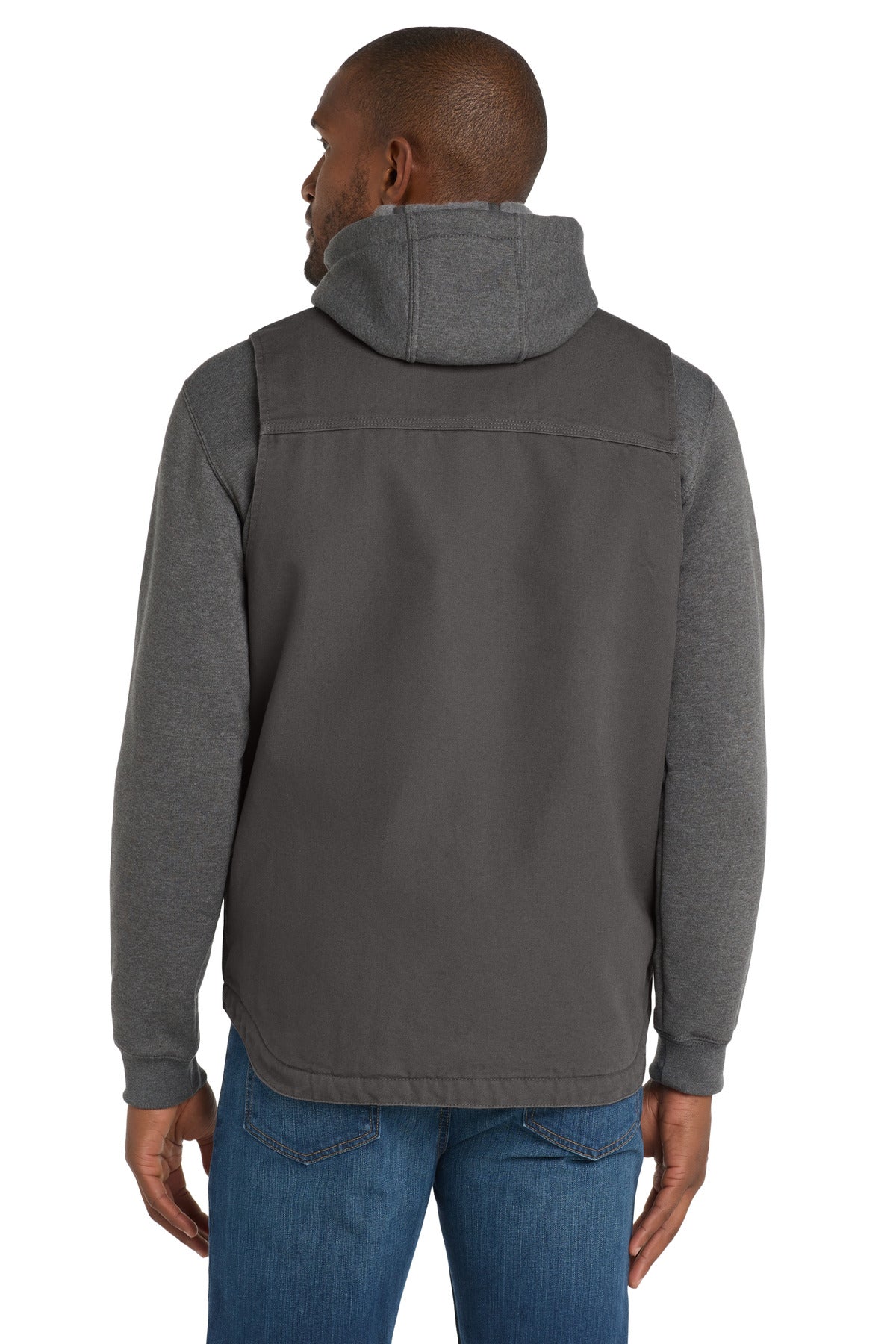 Gravel Carhartt Sherpa-Lined Mock Neck Vest CT104277