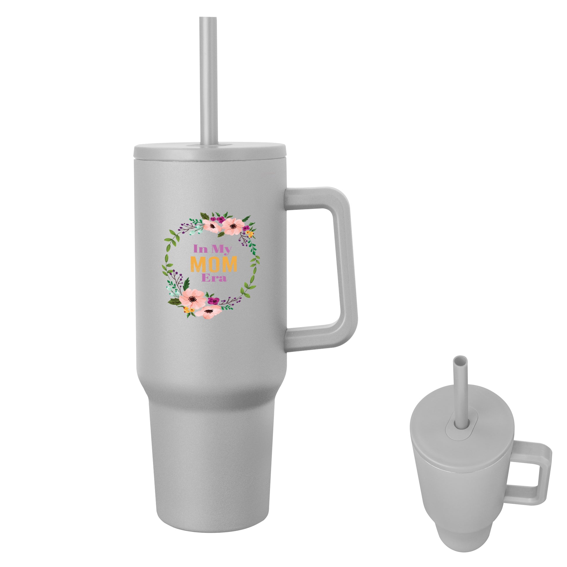 GRAY 40 Oz. Full Color Jackson Intrepid Stainless Steel Tumbler plain grouped