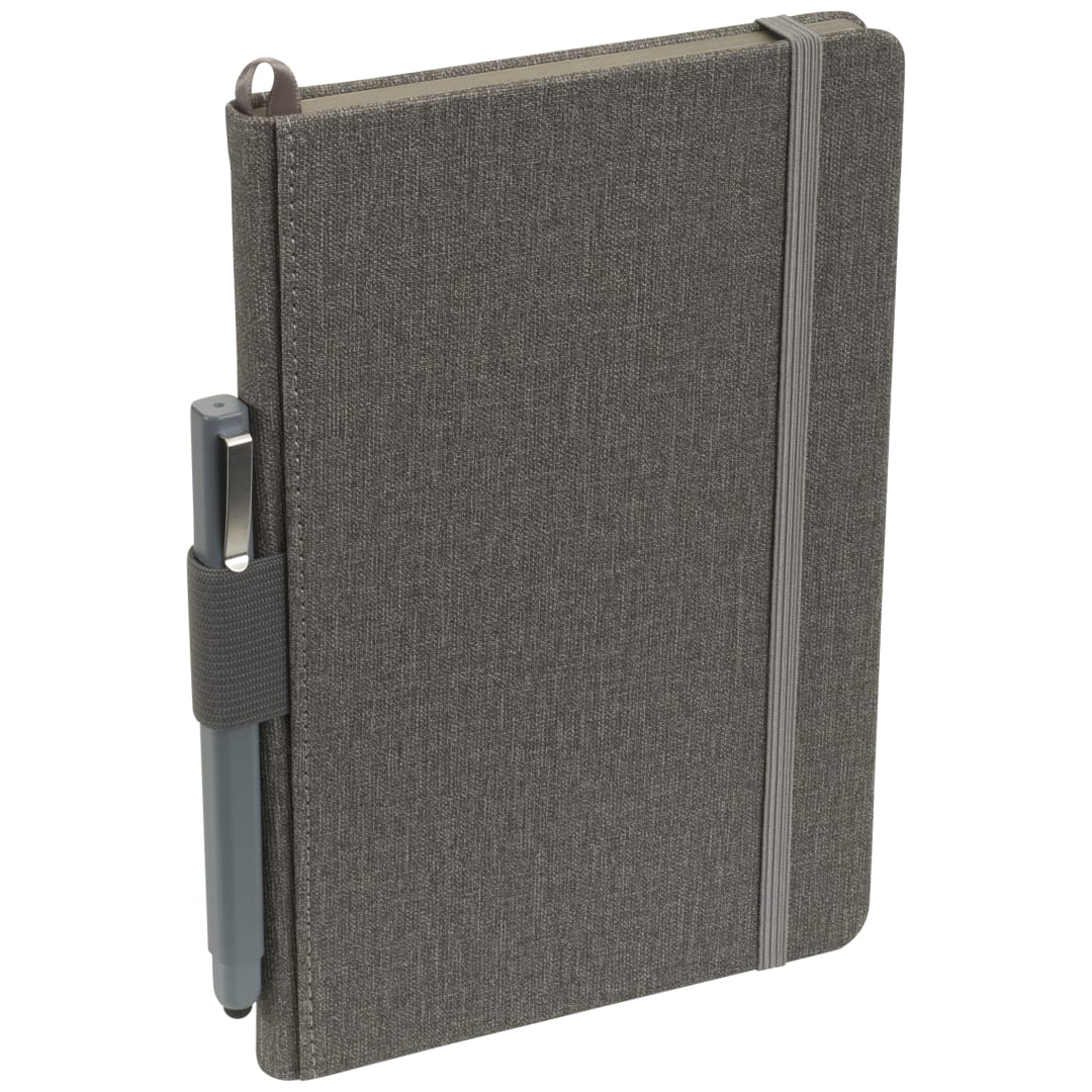 Gray 5.5" x 8.5" FSC® Mix Heathered Hard Bound Journal plain