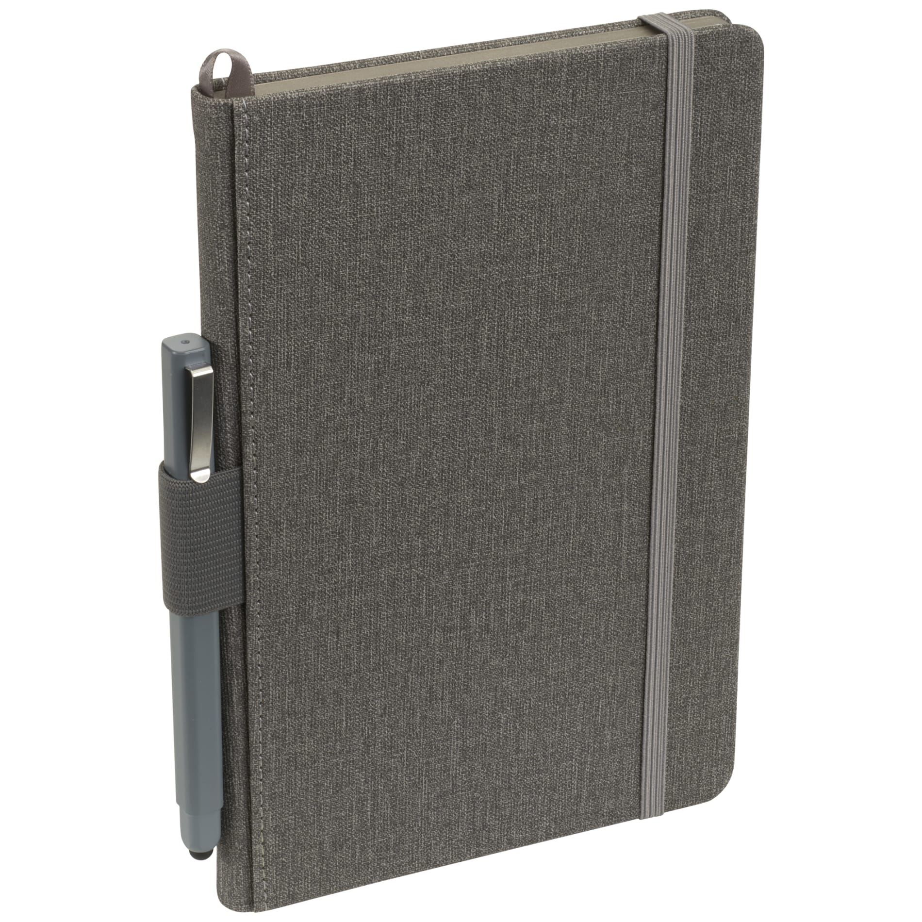 Gray 5.5" x 8.5" FSC® Mix Heathered Hard Bound Journal plain