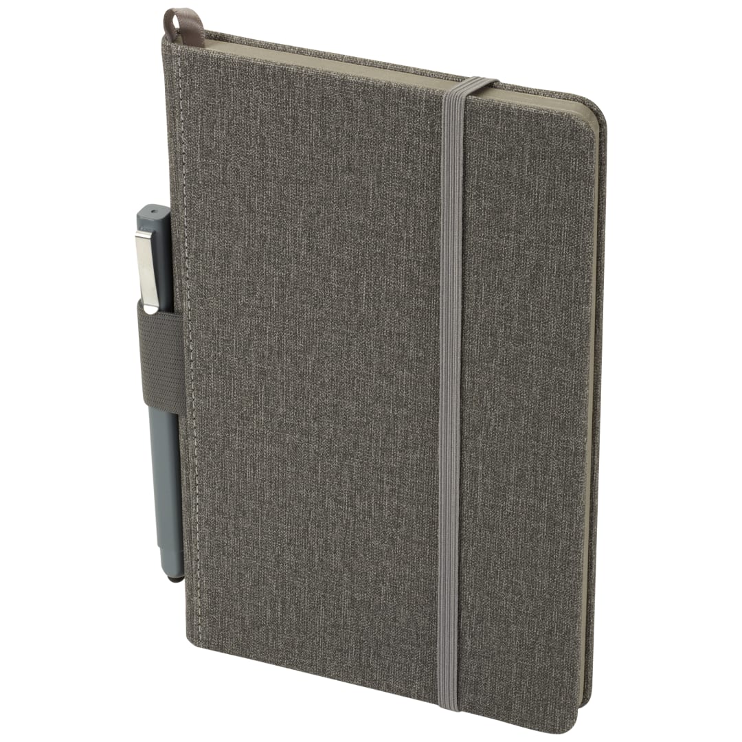Gray 5.5" x 8.5" FSC® Mix Heathered Hard Bound Journal plain