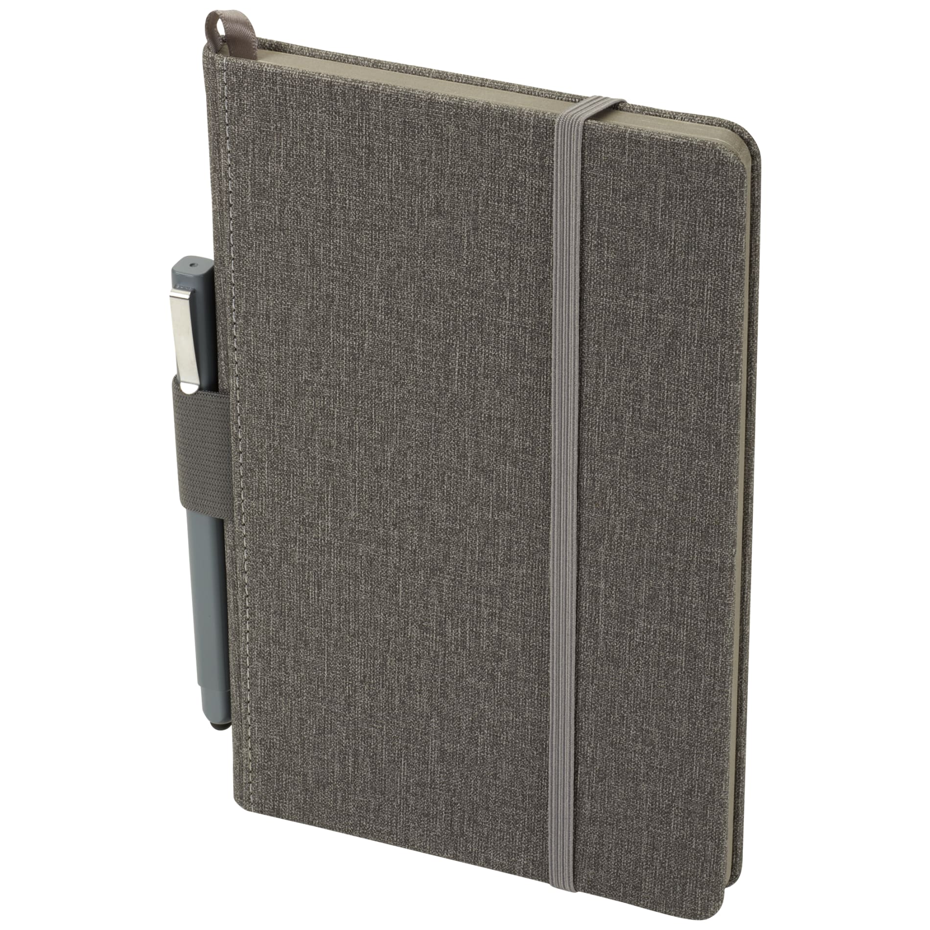 Gray 5.5" x 8.5" FSC® Mix Heathered Hard Bound Journal plain