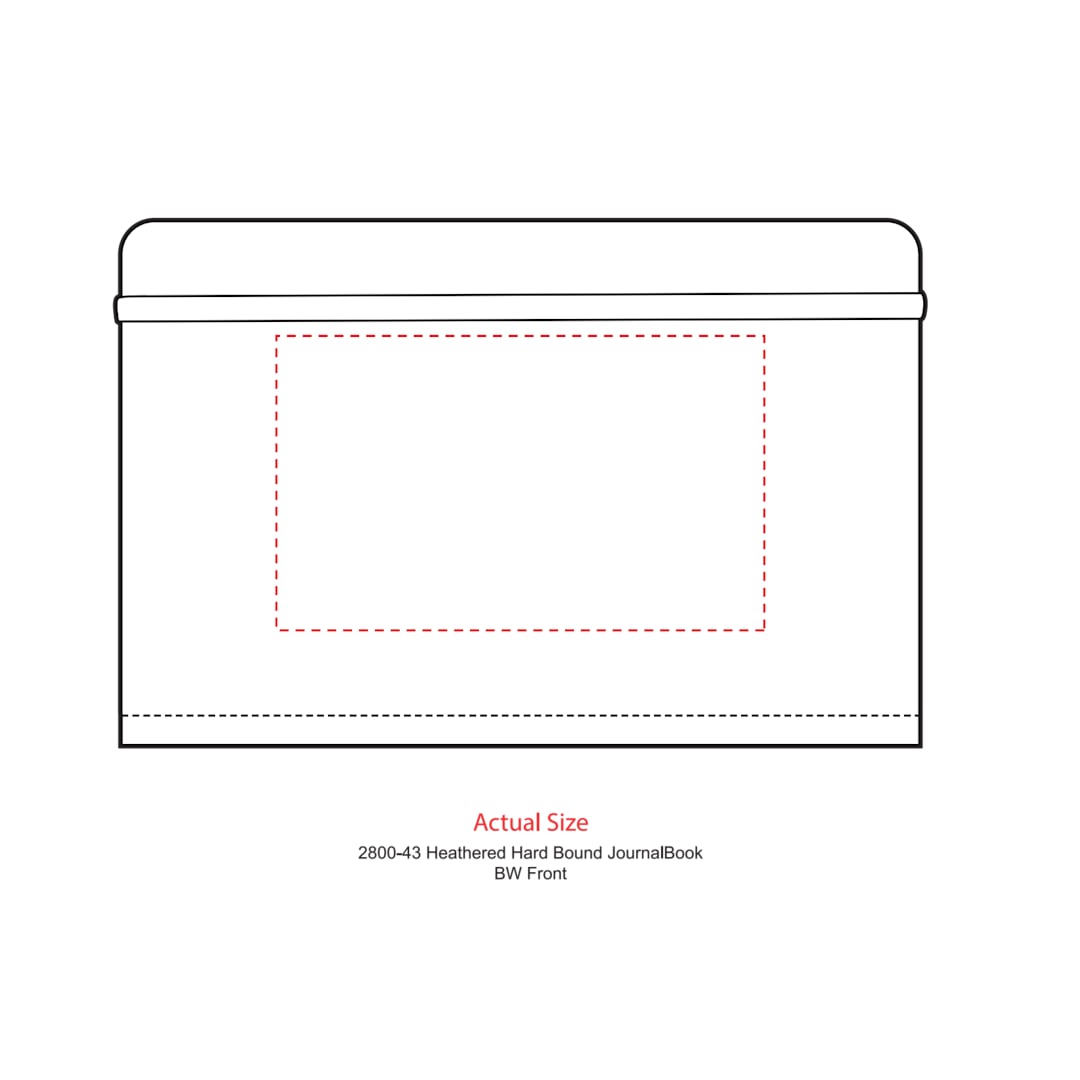 Gray 5.5" x 8.5" FSC® Mix Heathered Hard Bound Journal