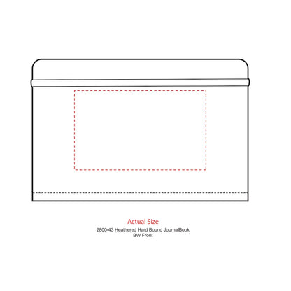 Gray 5.5" x 8.5" FSC® Mix Heathered Hard Bound Journal