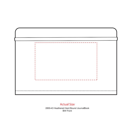 Gray 5.5" x 8.5" FSC® Mix Heathered Hard Bound Journal