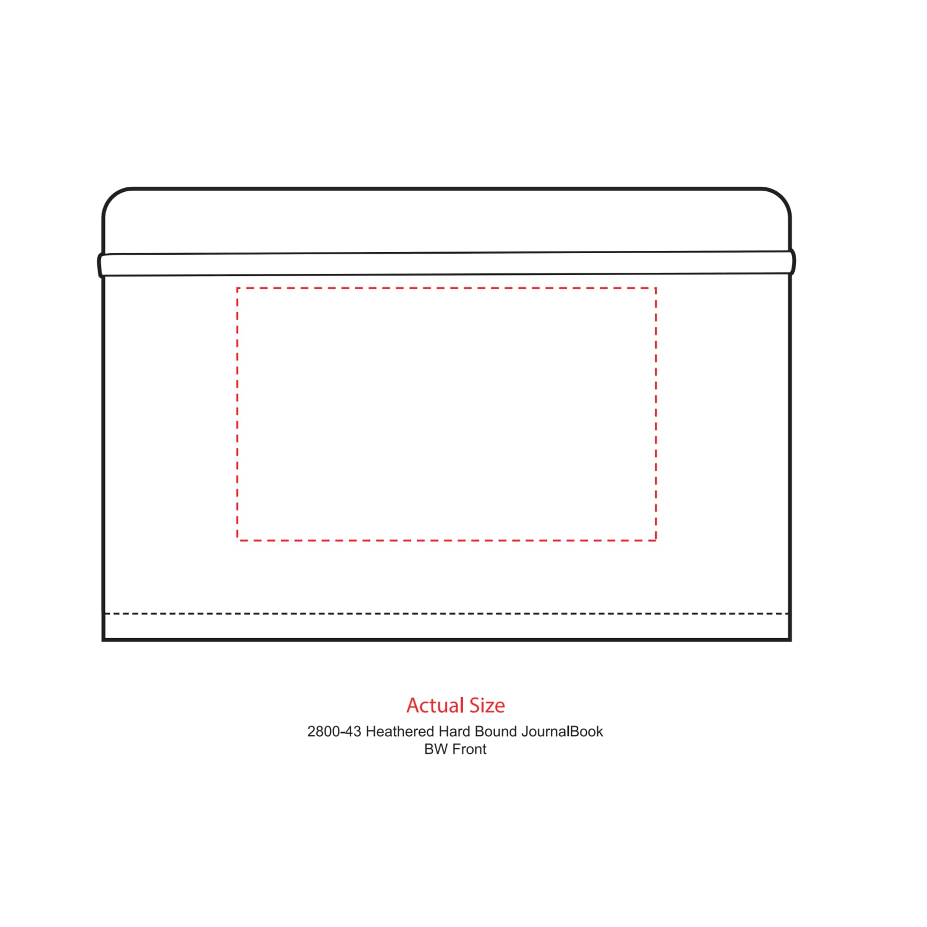 Gray 5.5" x 8.5" FSC® Mix Heathered Hard Bound Journal