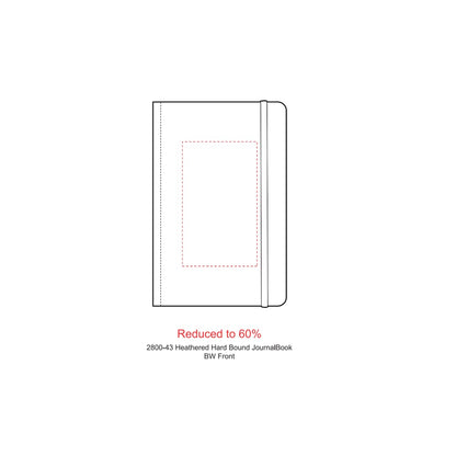 Gray 5.5" x 8.5" FSC® Mix Heathered Hard Bound Journal