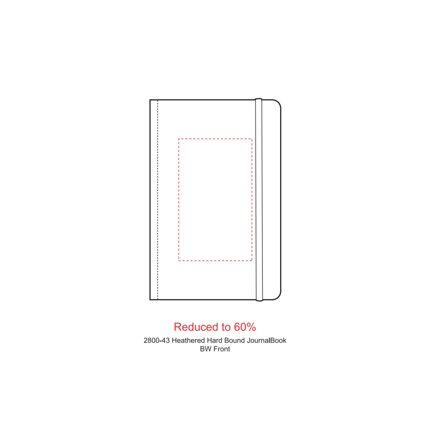 Gray 5.5" x 8.5" FSC® Mix Heathered Hard Bound Journal