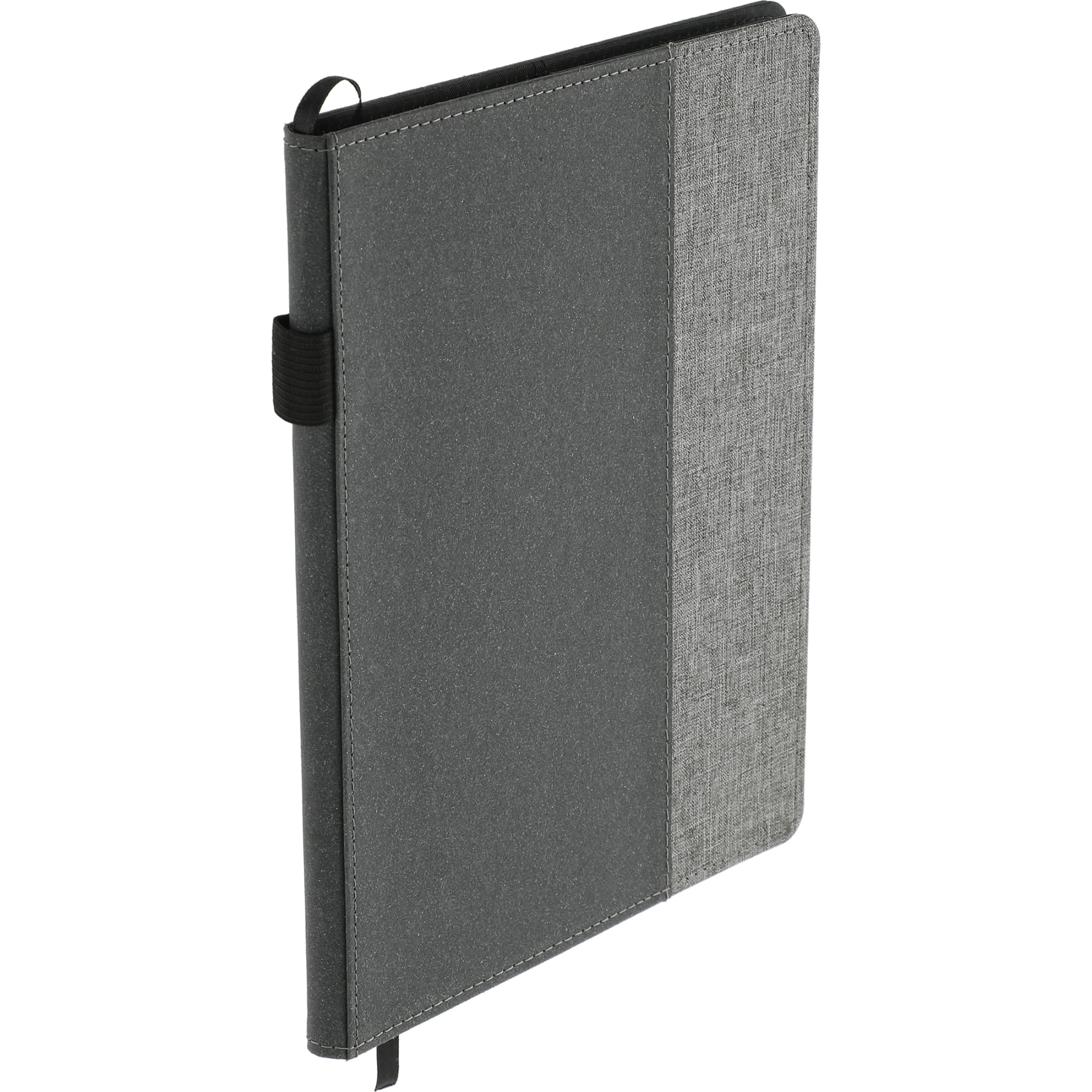 Gray 7" x 10" FSC® Mix Reclaim RPET Refillable Journal plain