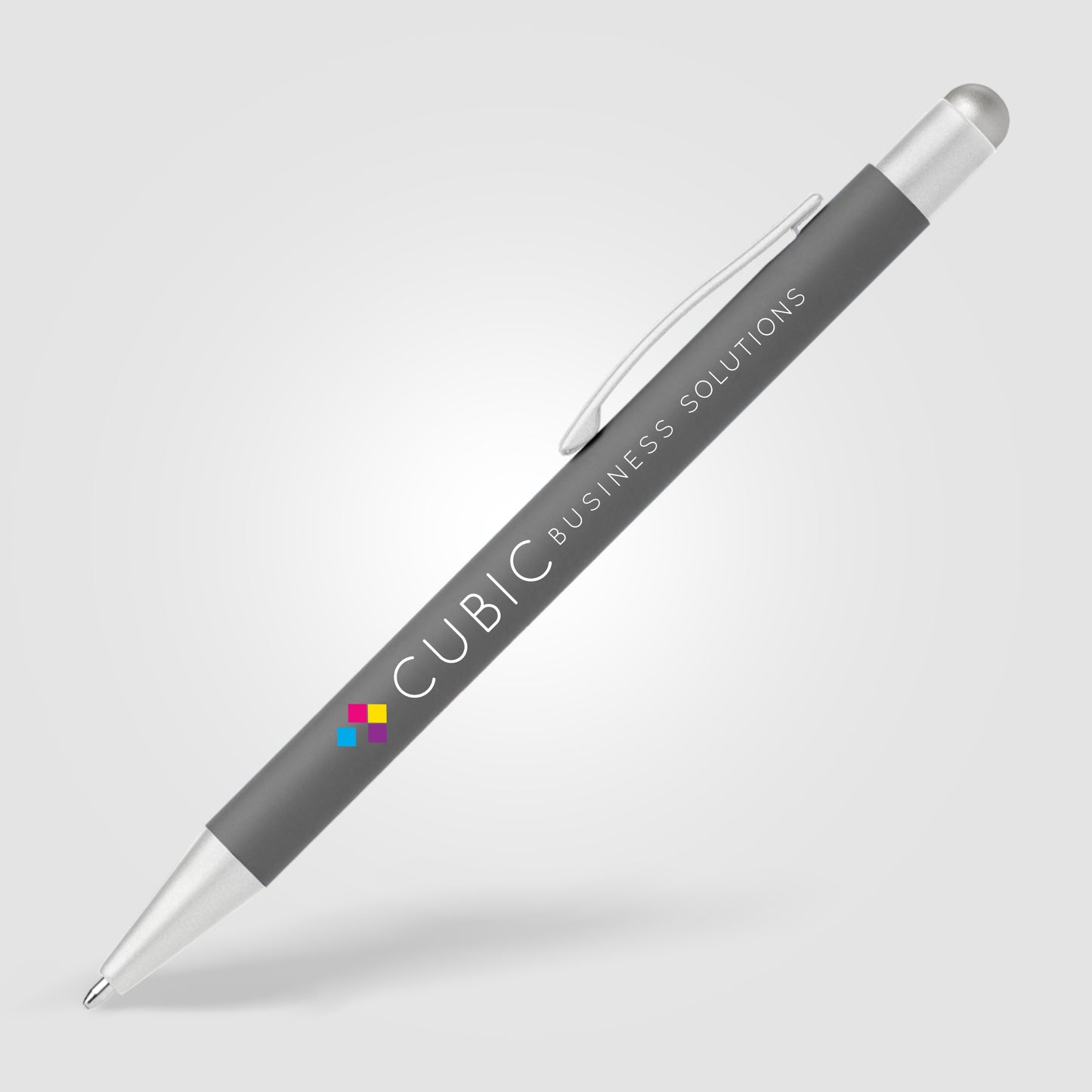 Gray (Barrel) Bowie Softy Satin with Stylus
