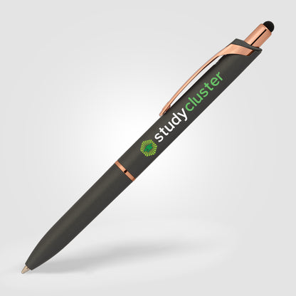 Gray (Barrel) Iris Rose Gold Stylus Pen