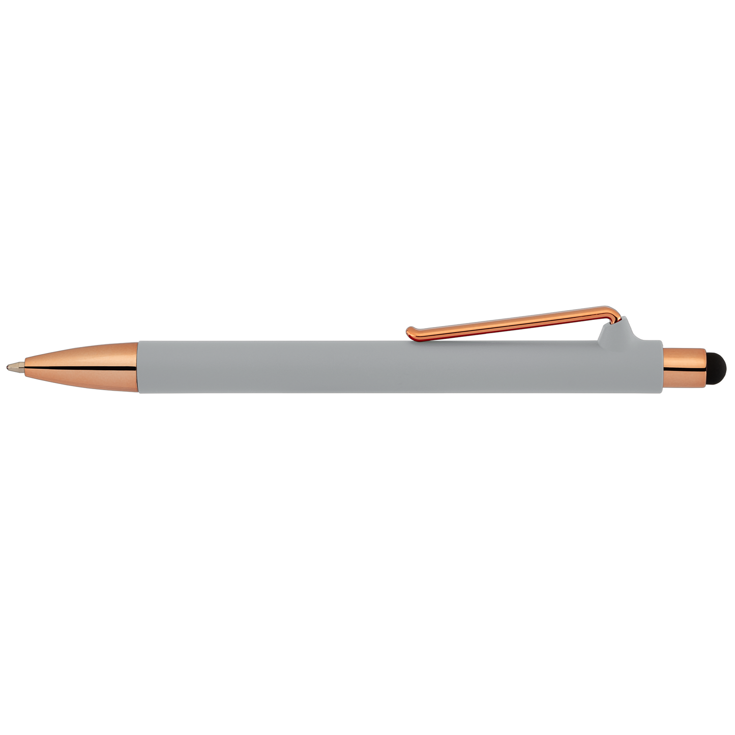 Gray (Barrel) Paris Softy Rose Gold Stylus Pen plain