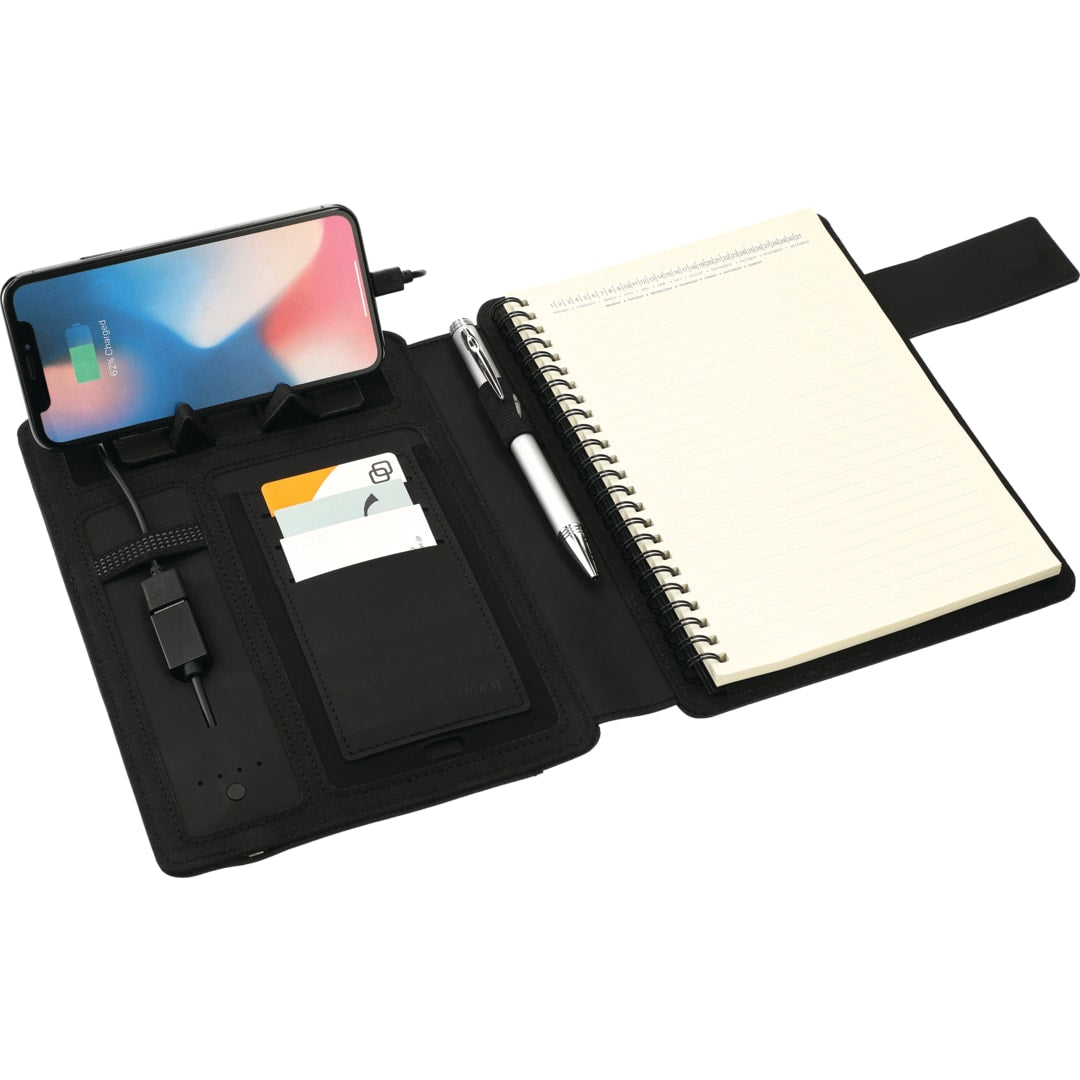 Gray FSC® Mix Titus 5000 mAh Wireless Charging Journal