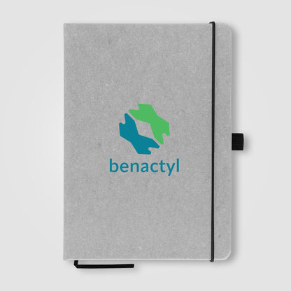 Gray (Product) Carson 5.8'' x 8.3'' Recycled PU Leather Notebook