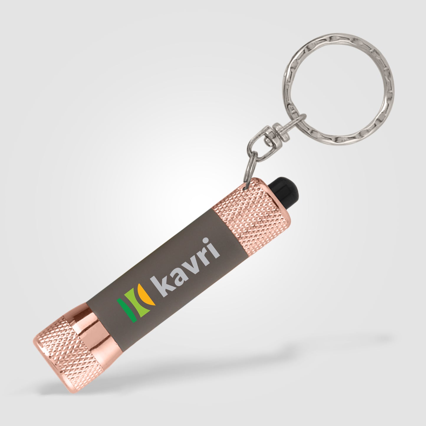 Gray (Product) Chroma Softy Rose Gold Classic - LED Flashlight with Keyring