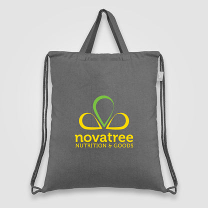 Gray (Product) Palma - 5 oz. Recycled Cotton Drawstring Bag
