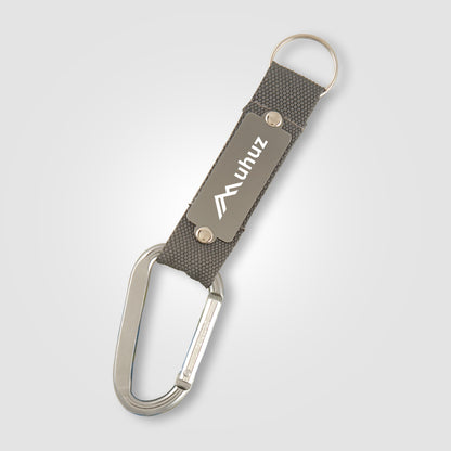 Gray (Product) Strap Happy Carabiner Keychain