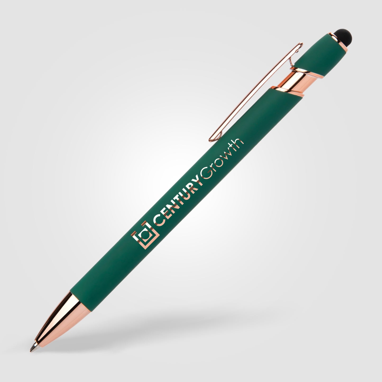 Green (Barrel) Ellipse Softy Rose Gold Classic w/ Stylus