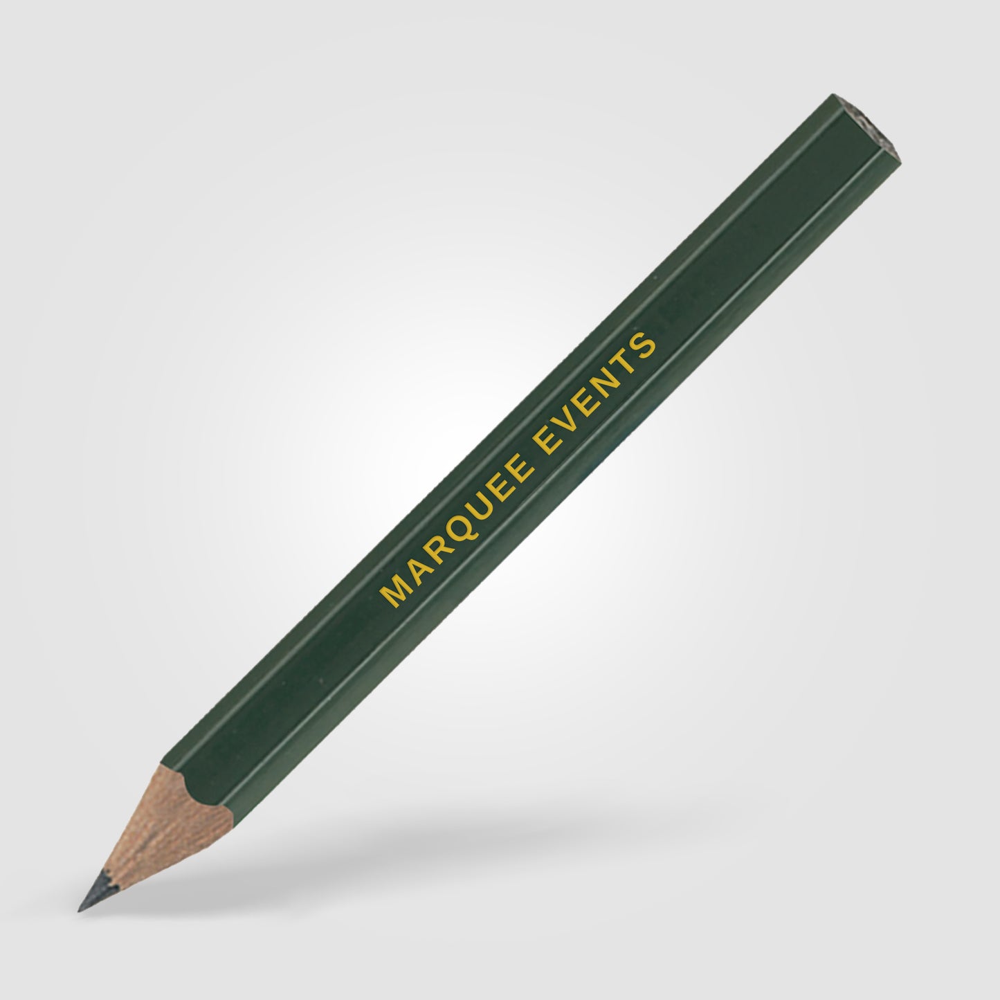 Green (Barrel) Golf Pencil (Hex.)