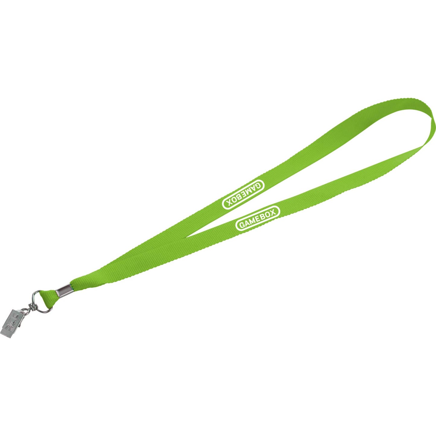 Green Lanyard with Bulldog Clip