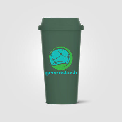 Green (Lid) Costa Rica - 16 oz. Wheat Plastic Tumbler