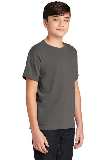 Grey COMFORT COLORS Youth Heavyweight Ring Spun Tee. 9018