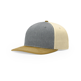 HEATHER GRAY/BIRCH/AMBER GOLD Richardson Twill Back Trucker Cap
