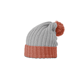 HEATHER GRAY/RUST Richardson Chunky Cable Knit