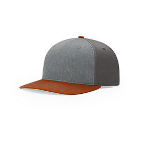 HTH GRAY/CHARCOAL/DARK ORANGE Richardson Twill Back Trucker Cap