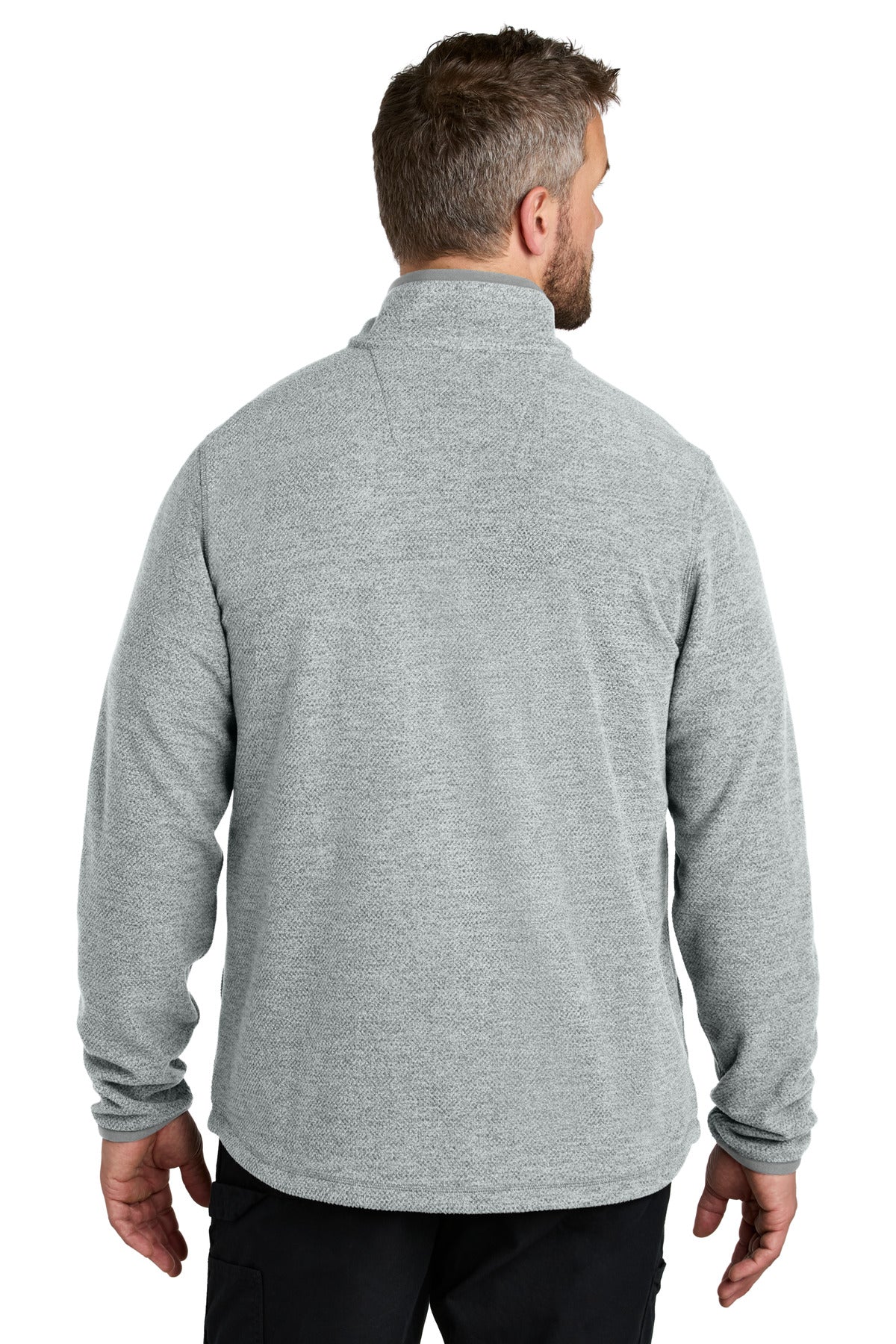HthrGrey Carhartt Textured 1/2-Zip Fleece Jacket CT106417