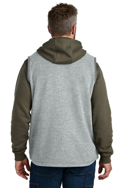 HthrGrey Carhartt Textured Fleece Vest CT106418
