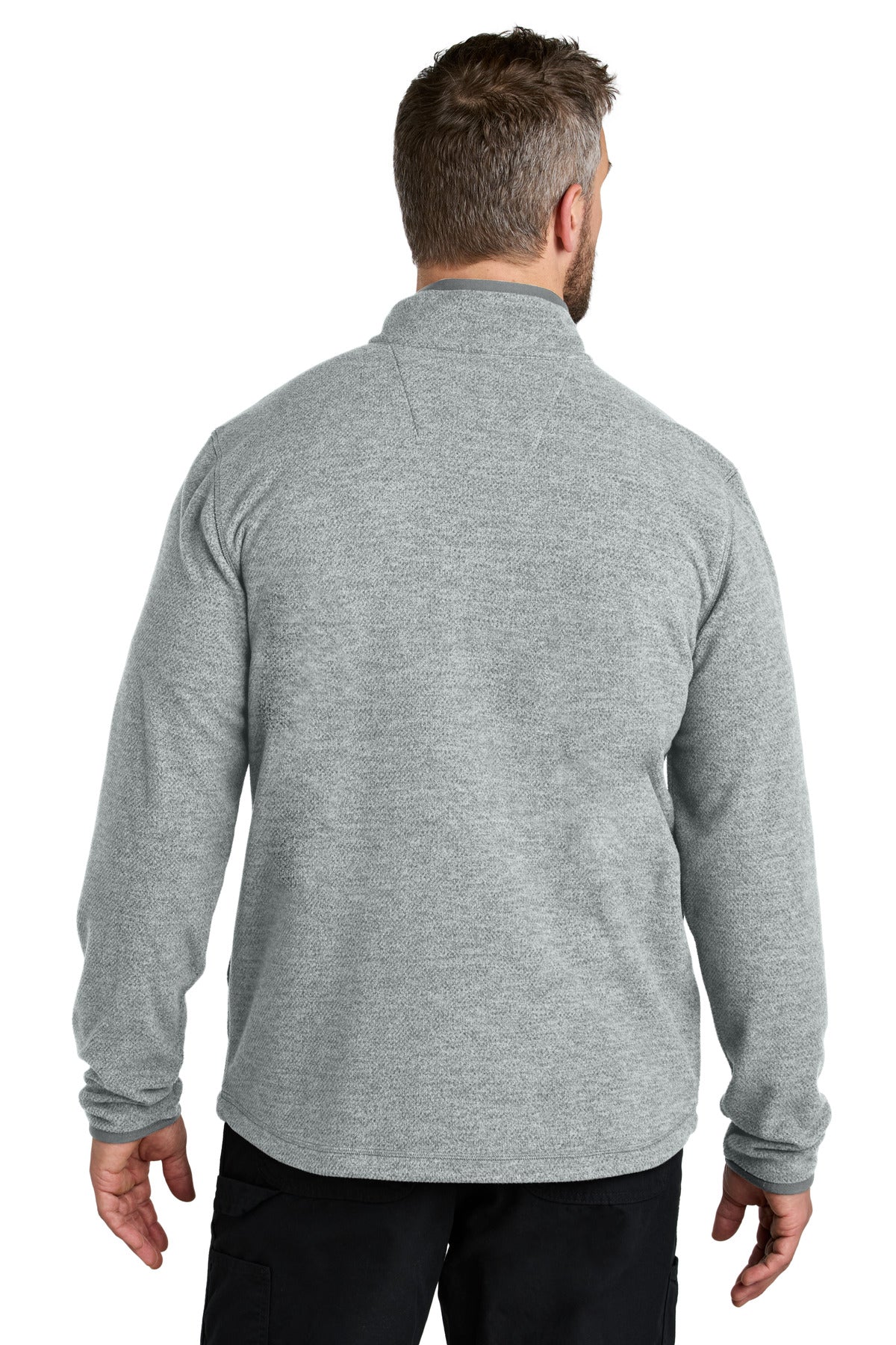 HthrGrey Carhartt Textured Full-Zip Fleece Jacket CT106416