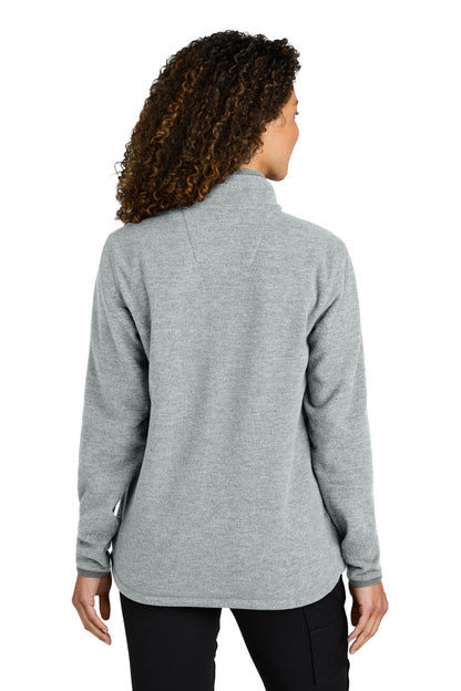HthrGrey Carhartt Women's Textured Full-Zip Fleece Jacket CT106419