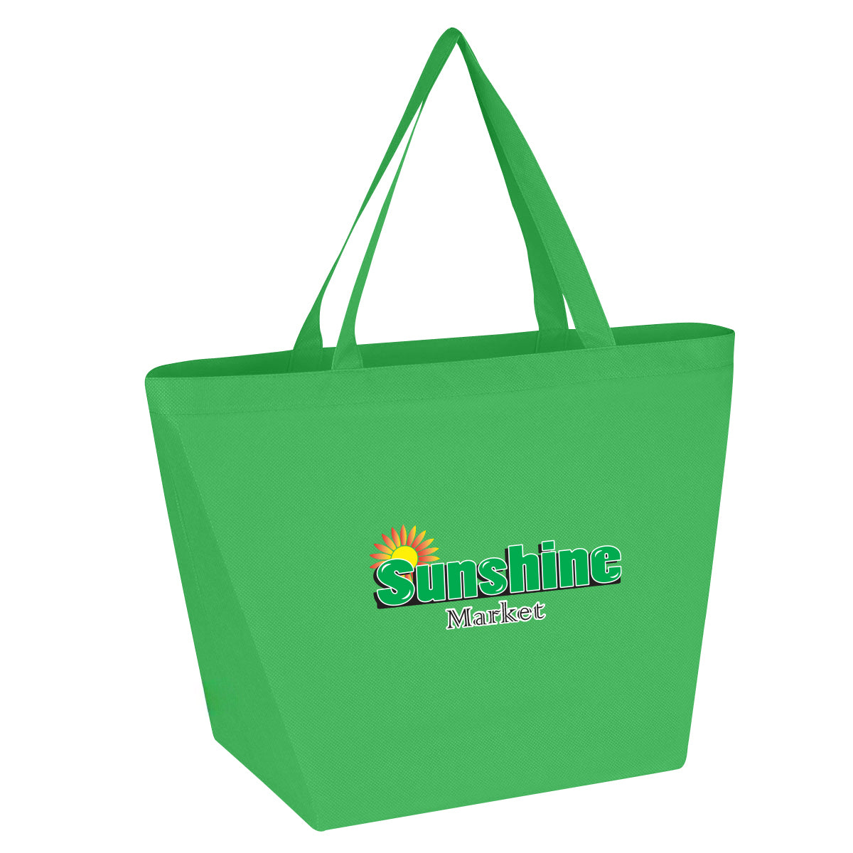 KELLY GREEN Non-Woven Budget Tote Bag With 100% RPET Material  grouped