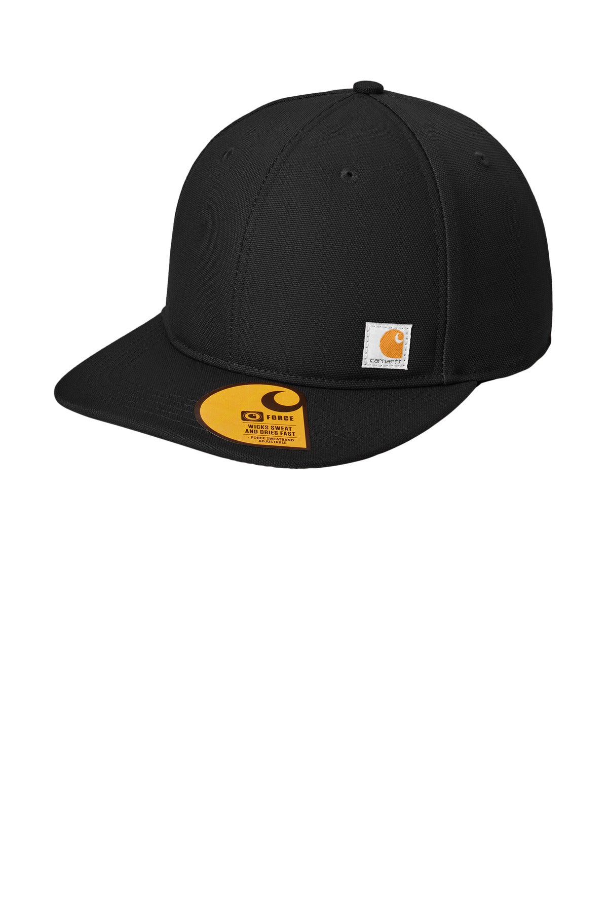 Left View of Black Carhartt Ashland Cap. CT106665