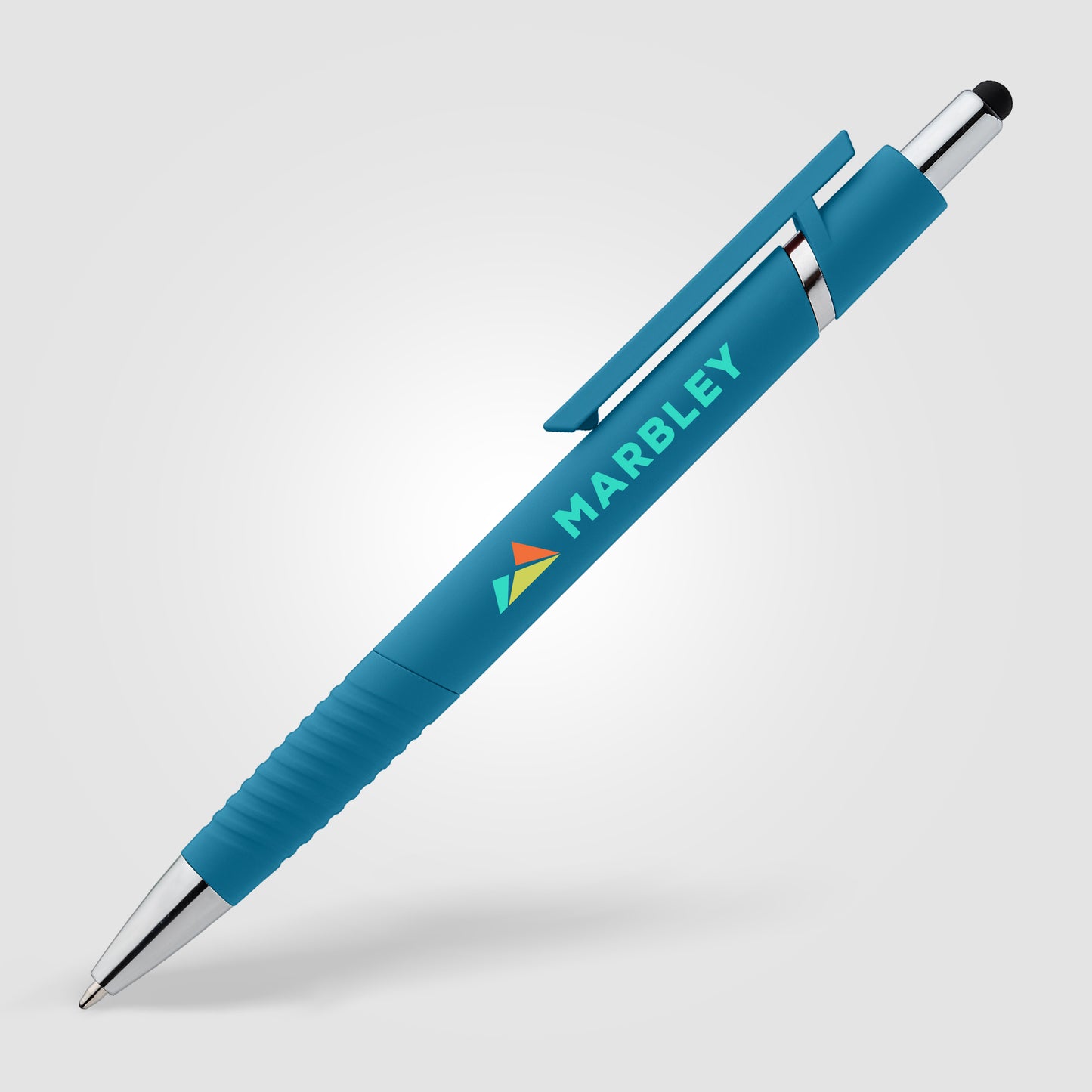 Light Blue (Barrel) Aviator Softy Brights Pen w/ Stylus