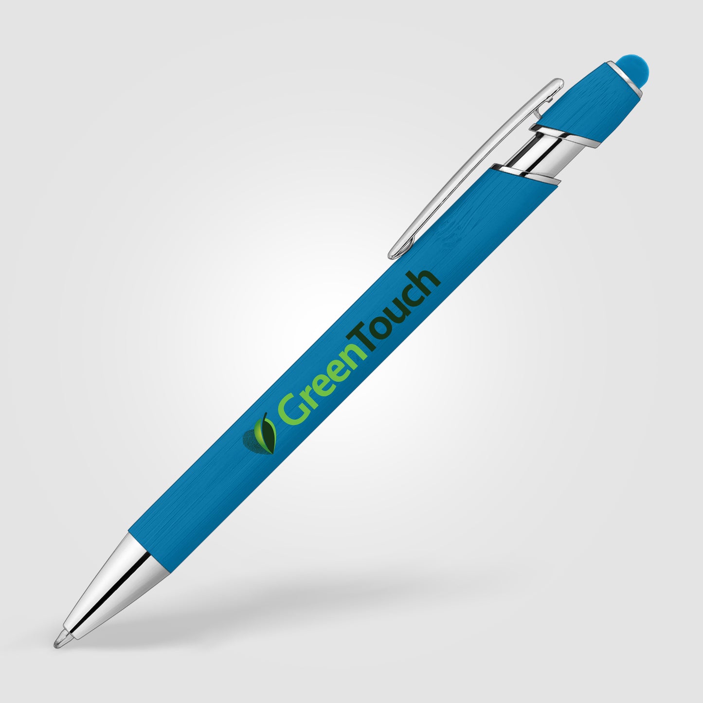 Light Blue (Barrel) Ellipse Bamboo Stylus Pen