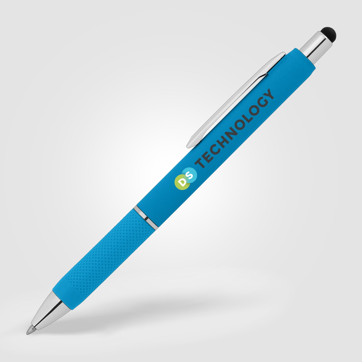 Light Blue (Barrel) Serena Retractable Gel Stylus Pen