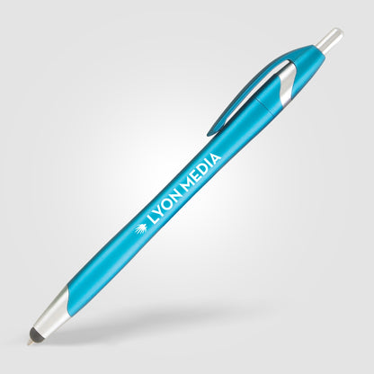 Light Blue (Barrel) Stratus Metallic with Stylus