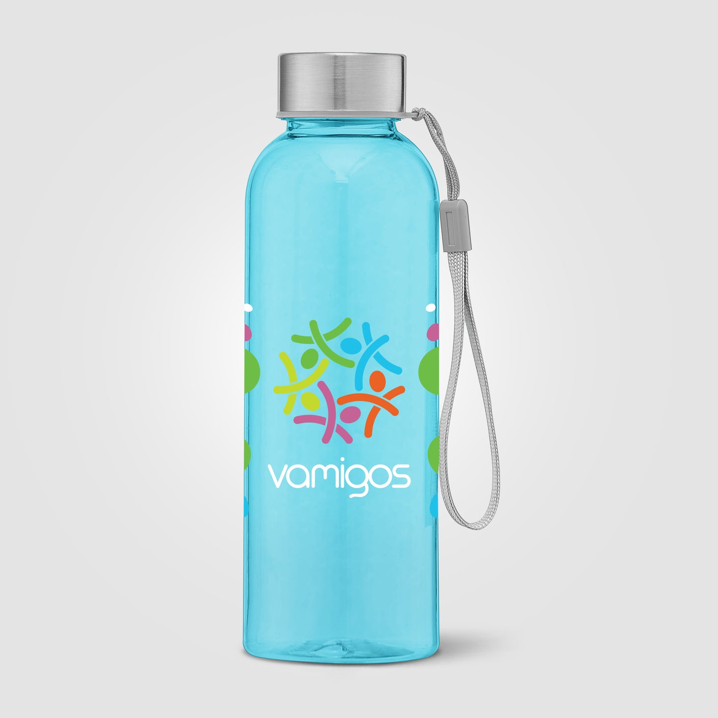 Light Blue (Product) Skye - 17 oz. RPET Water Bottle with Wrist Strap