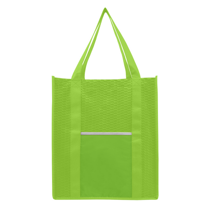 Light Green (Product) North Park Deluxe - Non-Woven Shopping Tote Bag plain