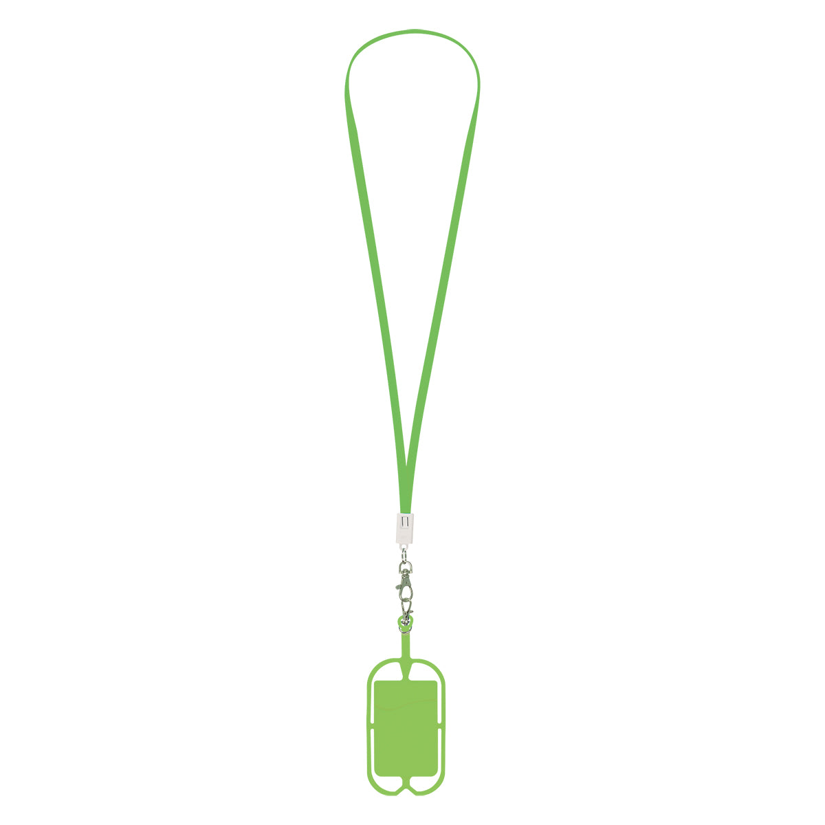 LIME 2-In-1 Charging Cable Lanyard With Phone Holder & Wallet plain grouped