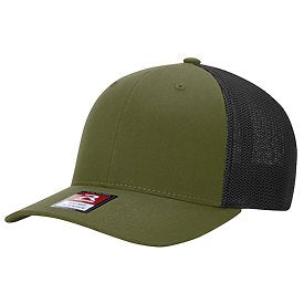 LODEN/BLACK Richardson R-Flex Trucker Cap