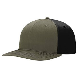 LODEN/BLACK Richardson Twill Back Trucker Cap