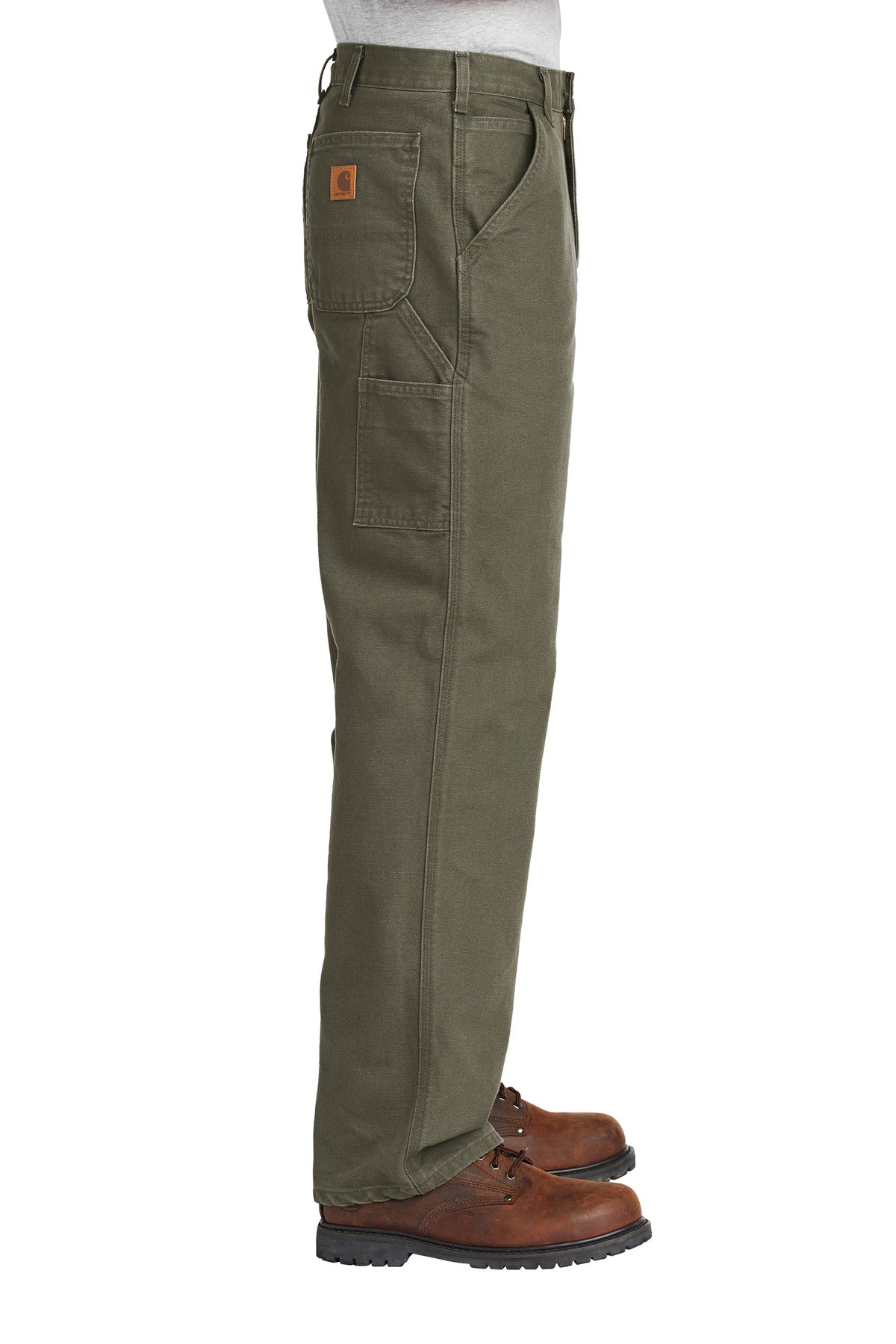 Moss Carhartt Washed-Duck Work Dungaree. CTB11