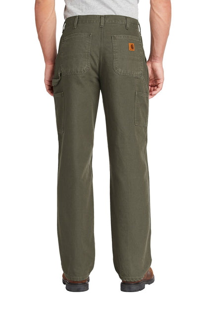 Moss Carhartt Washed-Duck Work Dungaree. CTB11