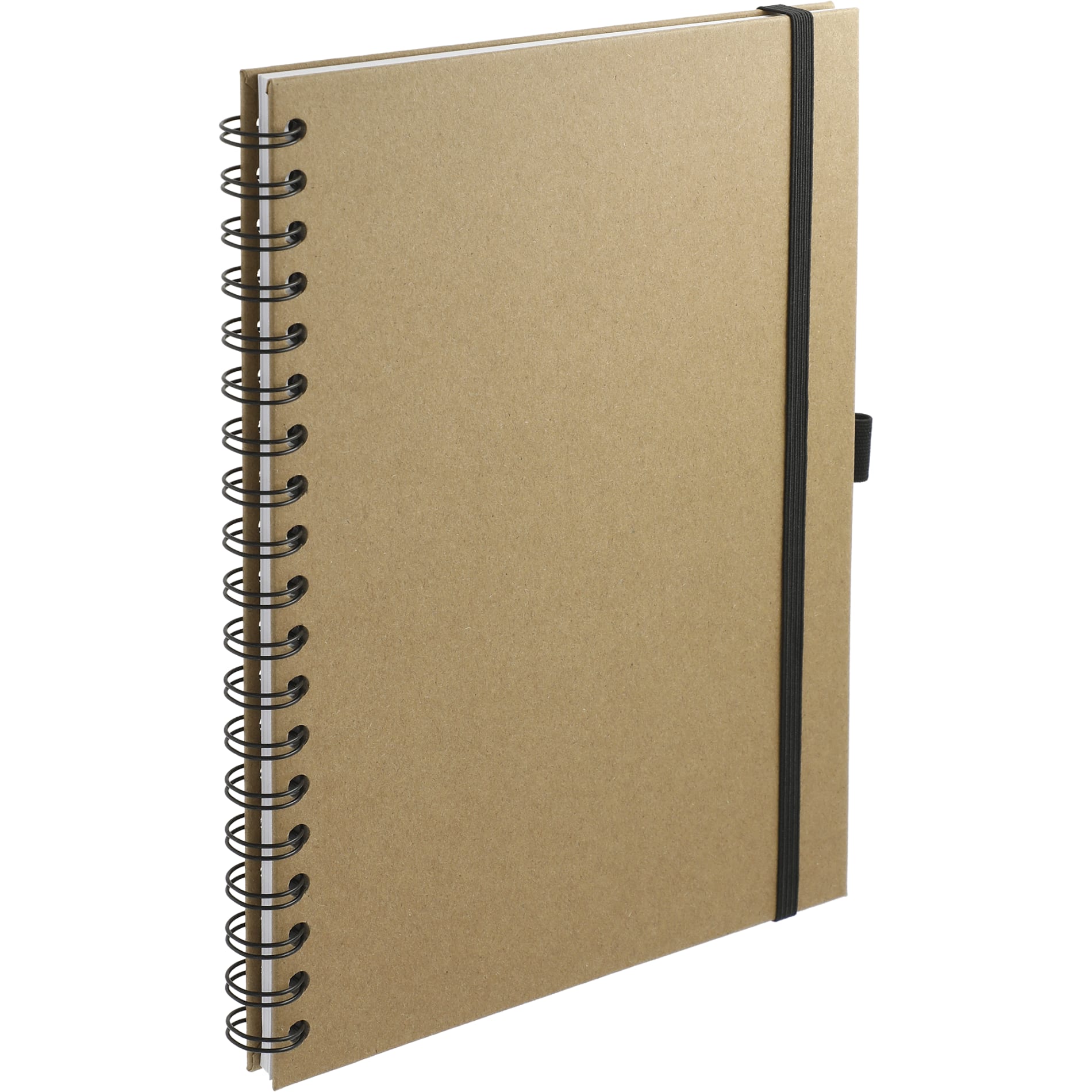 Natural 7" x 10" FSC® Mix Large Spiral Journal plain