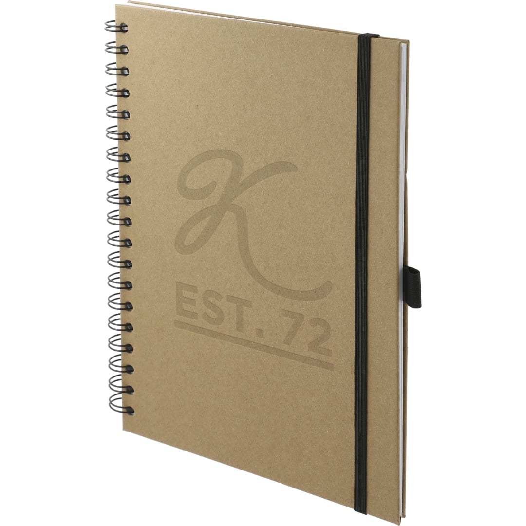 Natural 7" x 10" FSC® Mix Large Spiral Journal