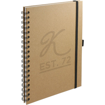 Natural 7" x 10" FSC® Mix Large Spiral Journal